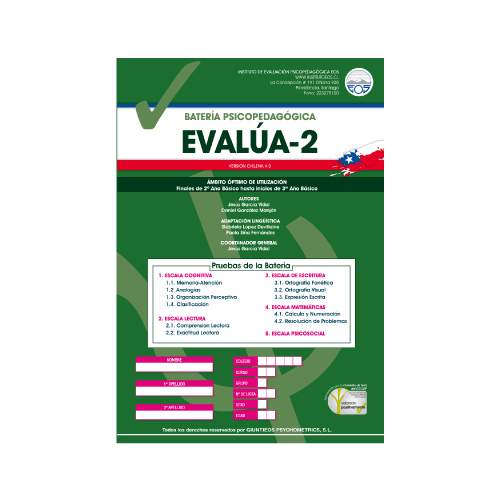 Evalúa-2 (protocolo + uso de corrección)